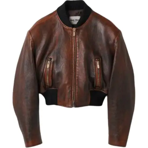MIU MIU Jackets & Coats Women's Cognac