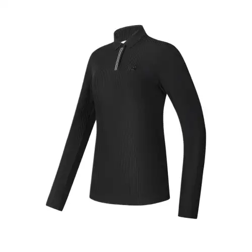 FILA Golf SS25 Polo Shirt Women's Pitch Black
