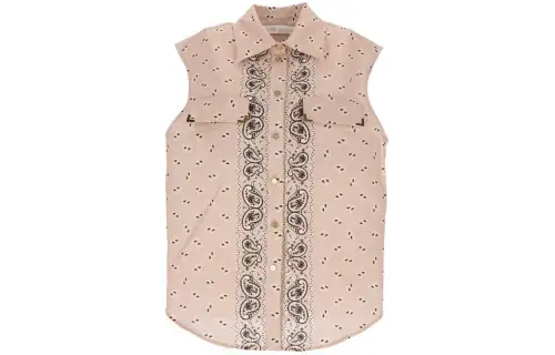Palm Angels paisley-print sleeveless shirt