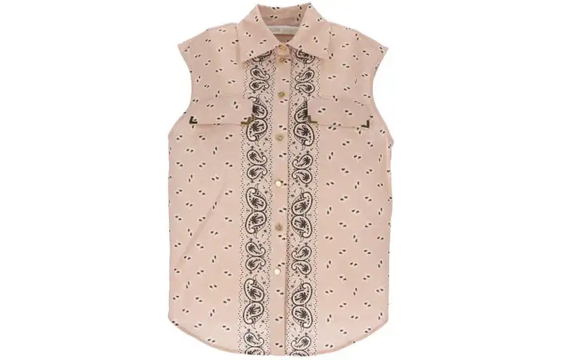 Palm Angels paisley-print sleeveless shirt