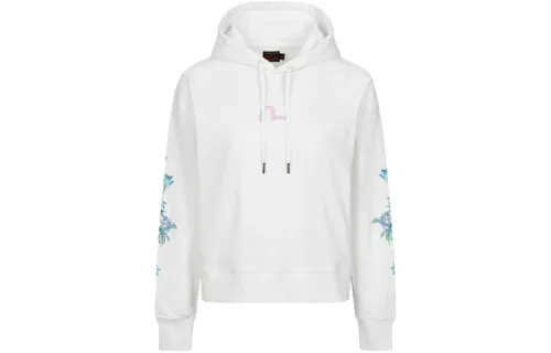 EVISU Sweatshirts Women's White Hooded Moderate Regular