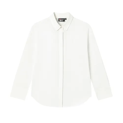 FILA Shirts Women's Cloud White WT Lapel Moderate Other