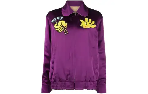 KENZO Jackets Women's Purple Lapel Moderate Other