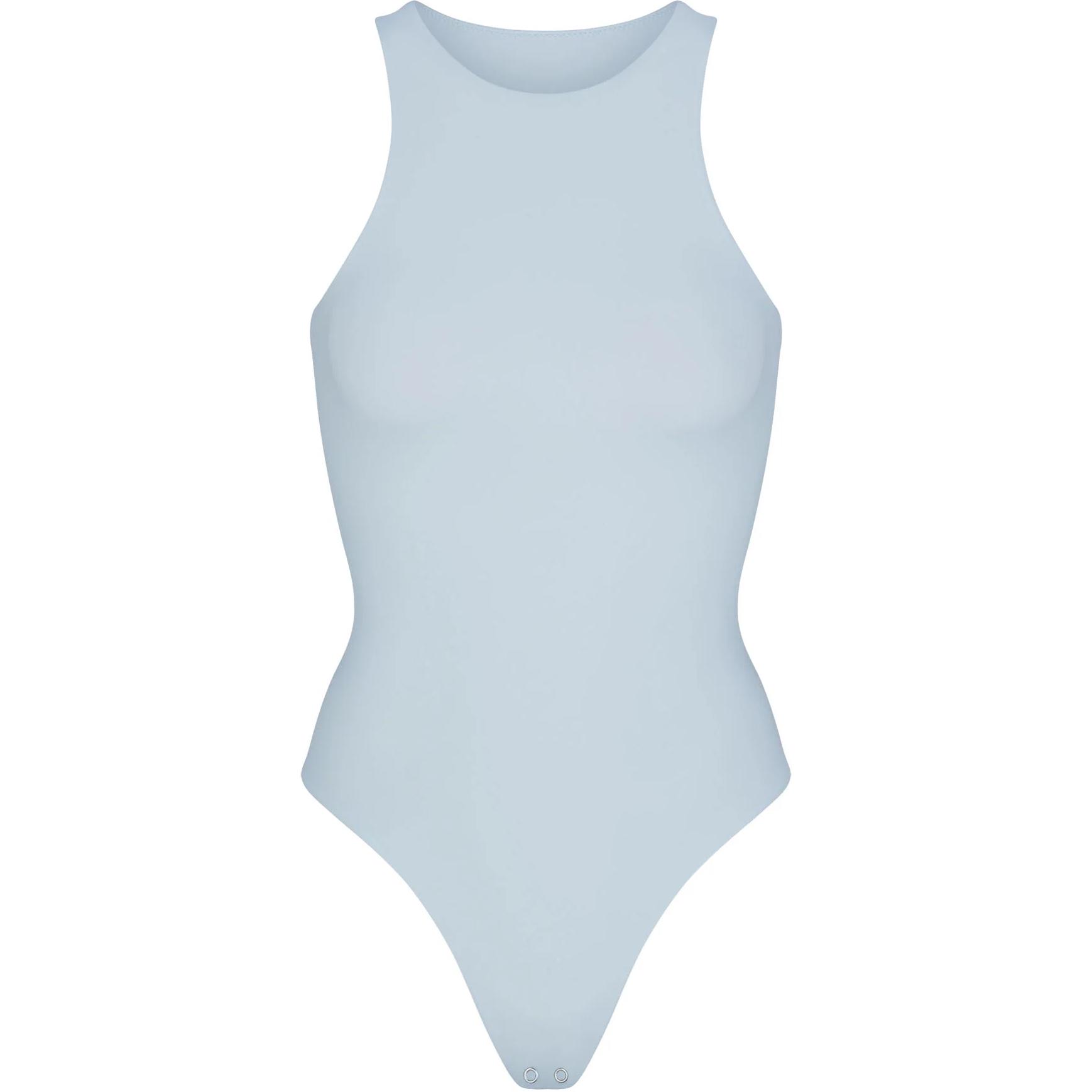 SKIMS FITS EVERYBODY HIGH NECK BODYSUIT high collar thong slim sleeveless jumpsuit women's OPAL/opal
