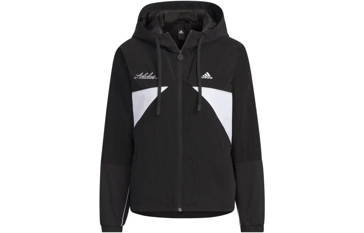Adidas Jackets Women's Black Hooded Moderate Other