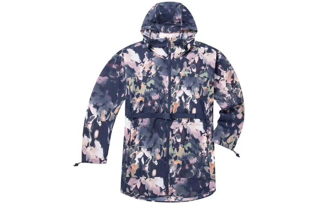 Columbia Jackets Women's Camouflage Hooded (Non-detachable) Thin Nipped-in Waist