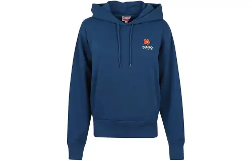 KENZO Sweatshirts Women's Blue Hooded Moderate Regular