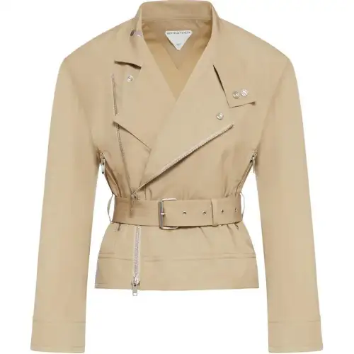 Bottega Veneta Long Sleeved Belted Jacket