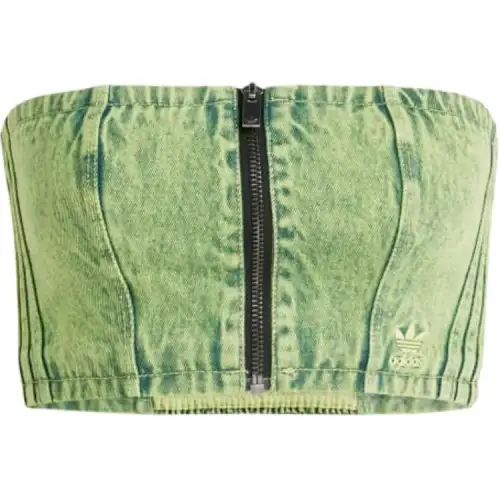 Adidas Originals ADILENIUM SEASON Strapless Top Women's Yellow Green