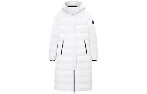 ANTA Variety Training Collection Down Jackets Women's White Hooded Thickened