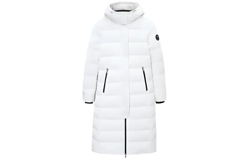 ANTA Variety Training Collection Down Jackets Women's White Hooded Thickened