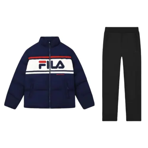 FILA Casual Sportswear Unisex Stand Collar Thickened