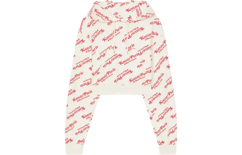 KENZO All Over Logo Printed Hoodie