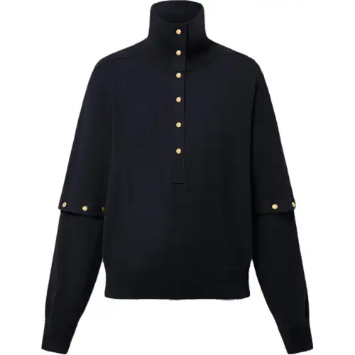 LOUIS VUITTON SS25 Cashmere Sweater Women's Black