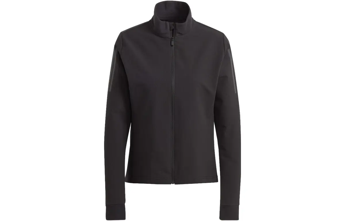 Adidas Cycling Jackets Women's Black Stand Collar Moderate Nipped-in Waist
