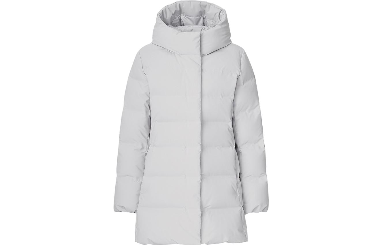 UNIQLO Down Jackets Women's Metallic Gray Hooded Thickened Other