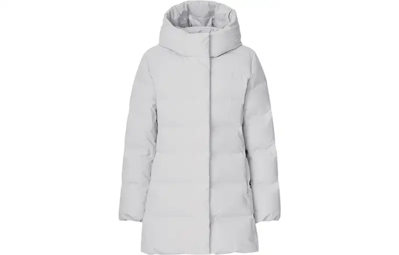 UNIQLO Down Jackets Women's Metallic Gray Hooded Thickened Other