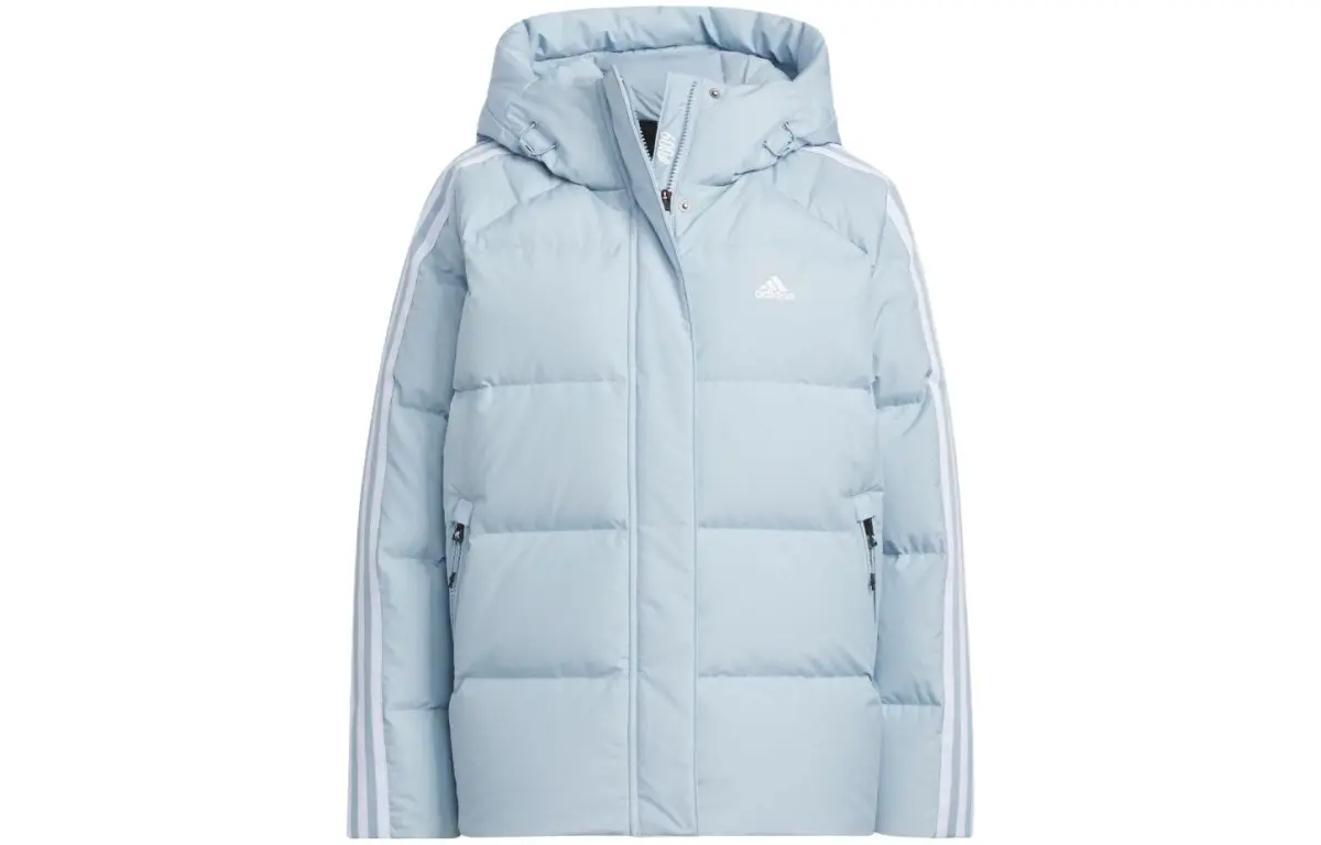 Adidas 3 Stripes Down Jacket Women's Miracle Blue