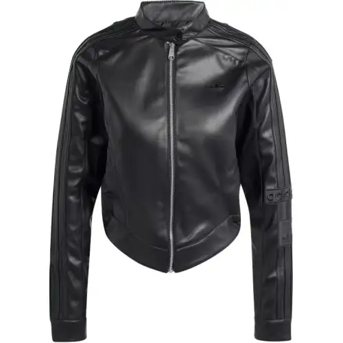 Adidas Originals ADIBREAK Premium Pleather Track Top Jackets & Coats Women's Black