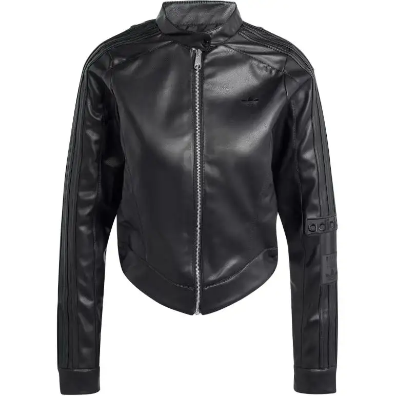 Adidas Originals ADIBREAK Premium Pleather Track Top Jackets & Coats Women's Black
