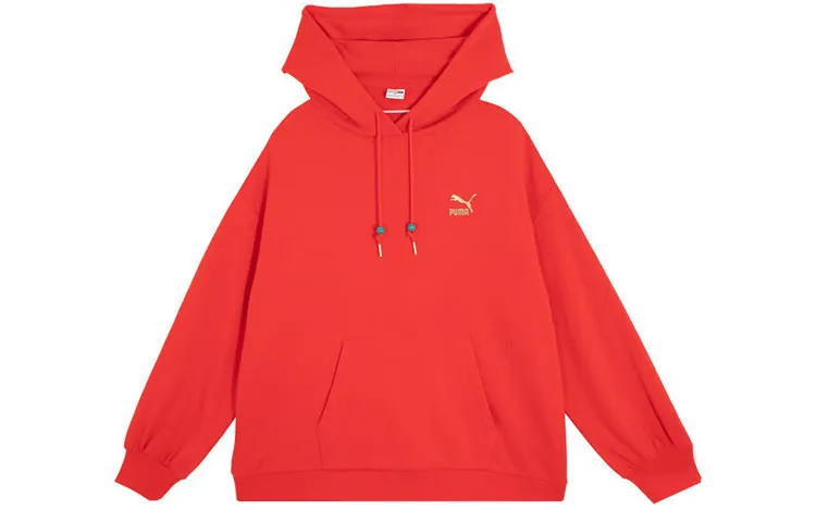 PUMA Sweatshirts Women's Red Hooded Moderate Other