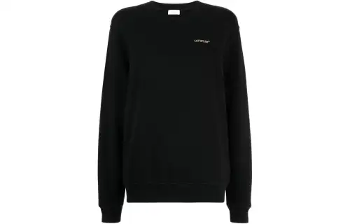 OFF WHITE Sweatshirt, Loose Fit Women's Black