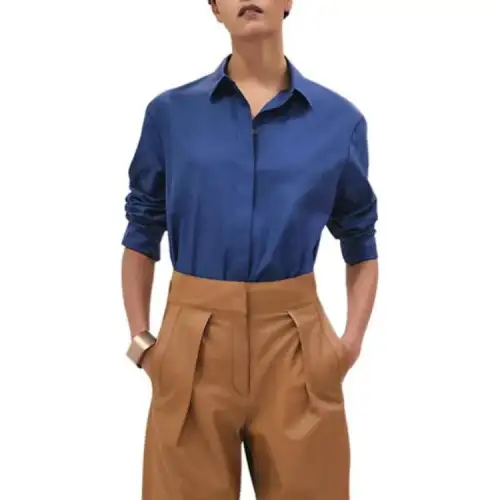 HERMES SS25 Shirt Women's Klein Blue