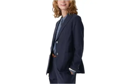 UNIQLO X INES DE LA FRESSANGE UNIQLO X Ines De La Fressange Jackets Women's Navy Blue Suit Collar Moderate Other