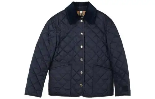 Burberry Jackets Women's Black Lapel Moderate Other