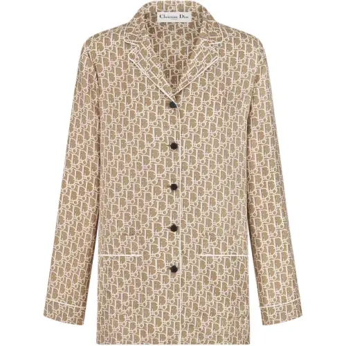 DIOR Shirts Women's Beige Lapel Moderate Other