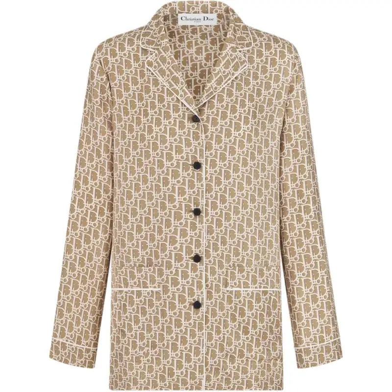 DIOR Shirts Women's Beige Lapel Moderate Other