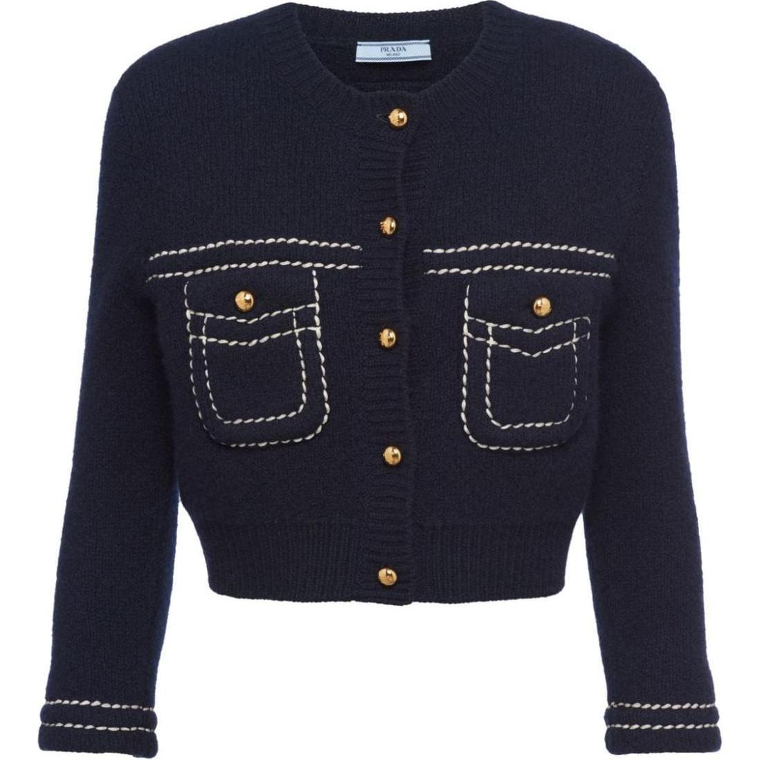 PRADA SS24 Knitwear Women's Marine Blue
