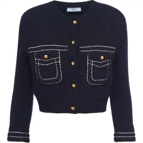 PRADA SS24 Knitwear Women's Marine Blue