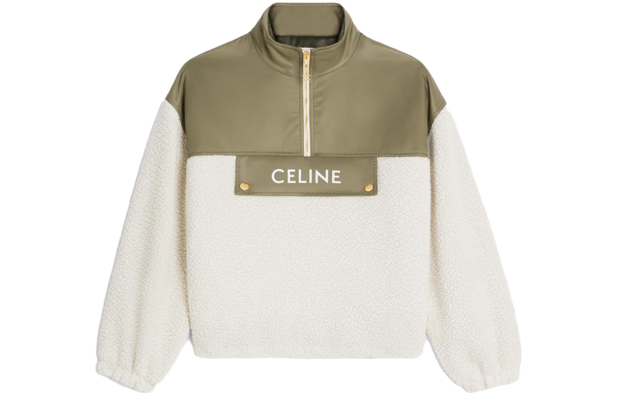 Женская куртка CELINE CELINE SS23 Logo (бежево-серая)