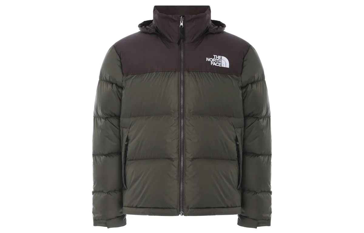 THE NORTH FACE 1996 Down Jacket Women's Vintage Maillard Style Brown Green