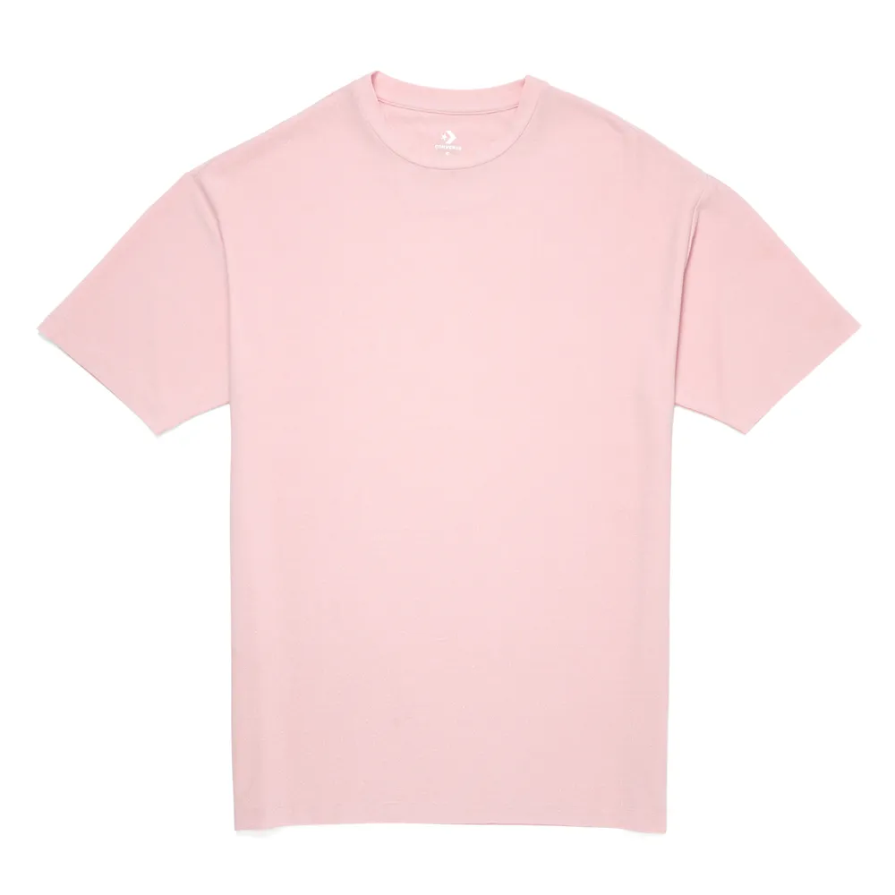 Converse T-Shirts Women's Pink Crew Neck Moderate