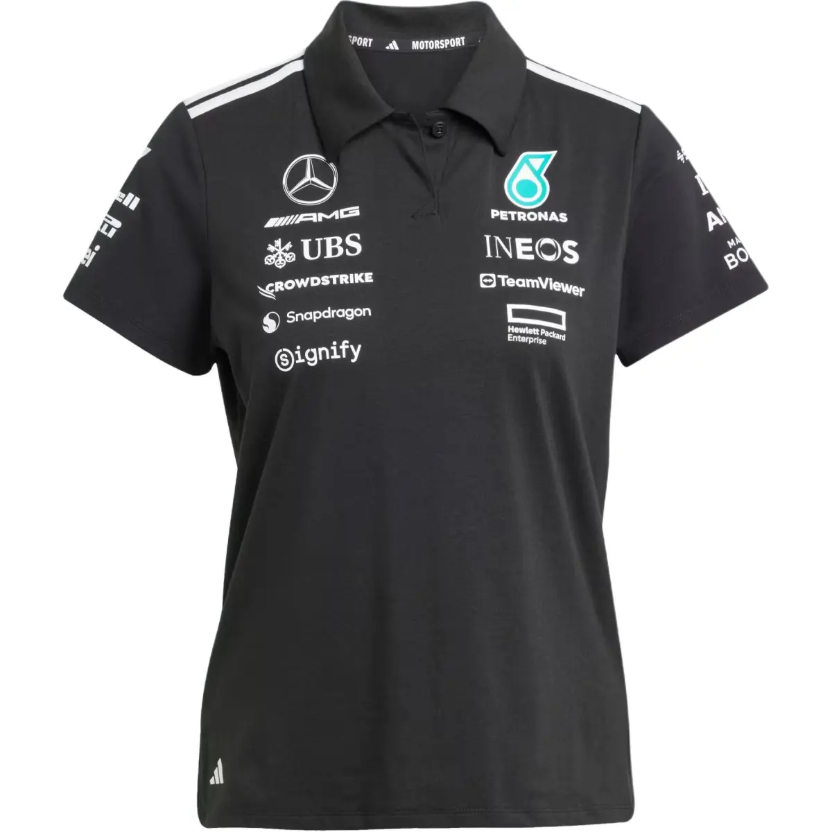 Adidas Women's Mercedes Amg Petronas Formula Team Polo Black/White