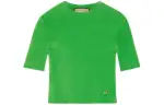 GUCCI Knitwear Women's Green Crew Neck Moderate Other