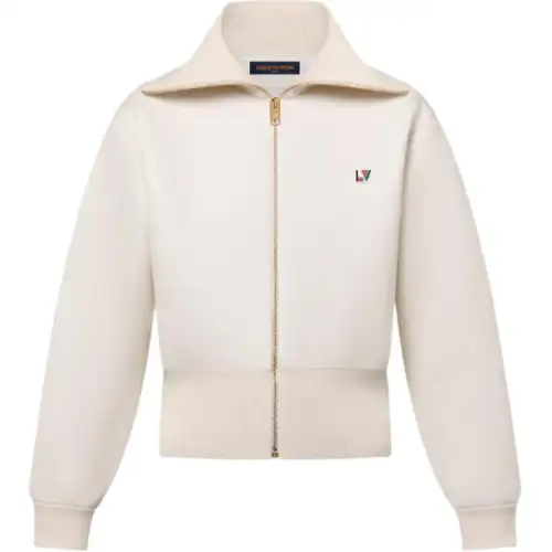 LOUIS VUITTON Zip-Up Collar Pullover
