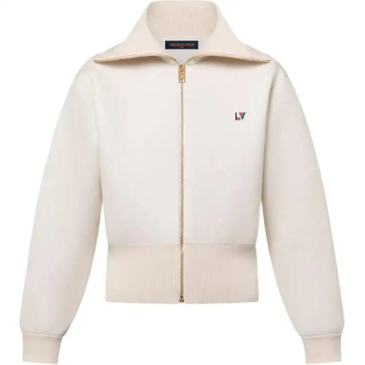 LOUIS VUITTON Zip-Up Collar Pullover