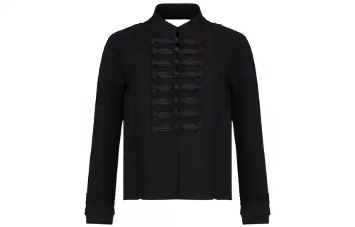 DIOR Jackets Women's Black Stand Collar Moderate Other