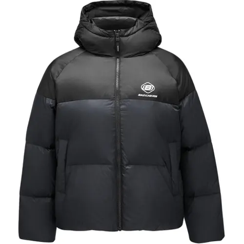 Skechers Down Jacket Women's Carbon Black