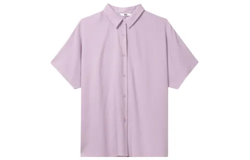 UNIQLO Shirt Women's Light Blue Purple