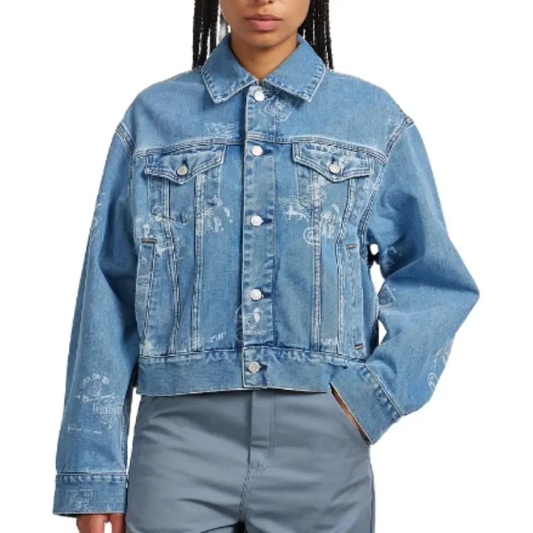 Carhartt Wip Stamp Graphic Printed Denim Jacket