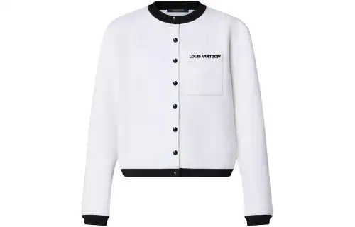 LOUIS VUITTON Graphic Technical Knit Patch Pocket Cardigan