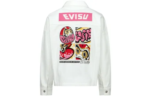 EVISU Jackets Women's White Lapel Moderate Other