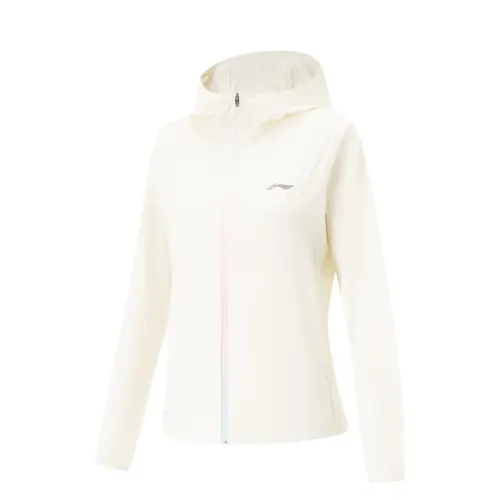 Li Ning Running Collection Jackets & Coats Women's Champagne White