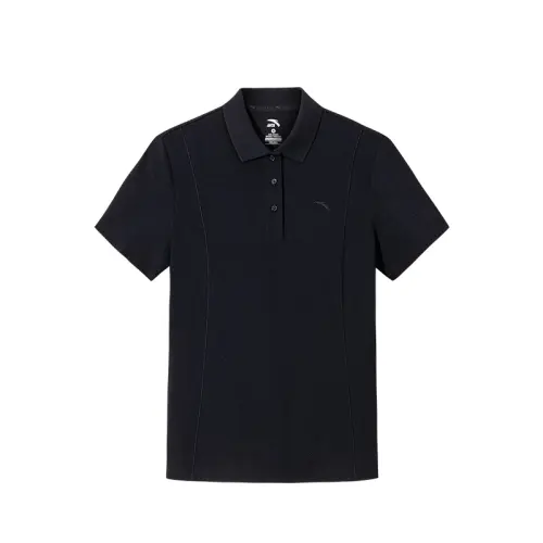 Anta Variety Training Collection Polo Shirt Women's Basic Black