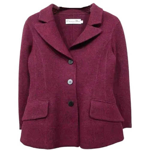 DIOR Jackets & Coats Women's Burgundy