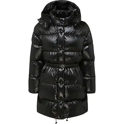 MIU MIU Down Jackets Women's Black Hooded Moderate Other